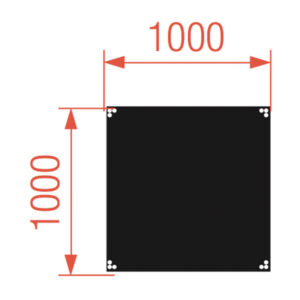 StageDex Topline 100 x 100cm zwart