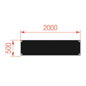 StageDex Topline 200 x 50cm zwart