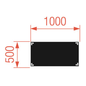 StageDex Topline 100 x 50cm zwart